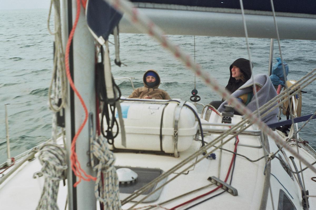 Sailboat and studio of contemporary Belgian artist Pierre Coric